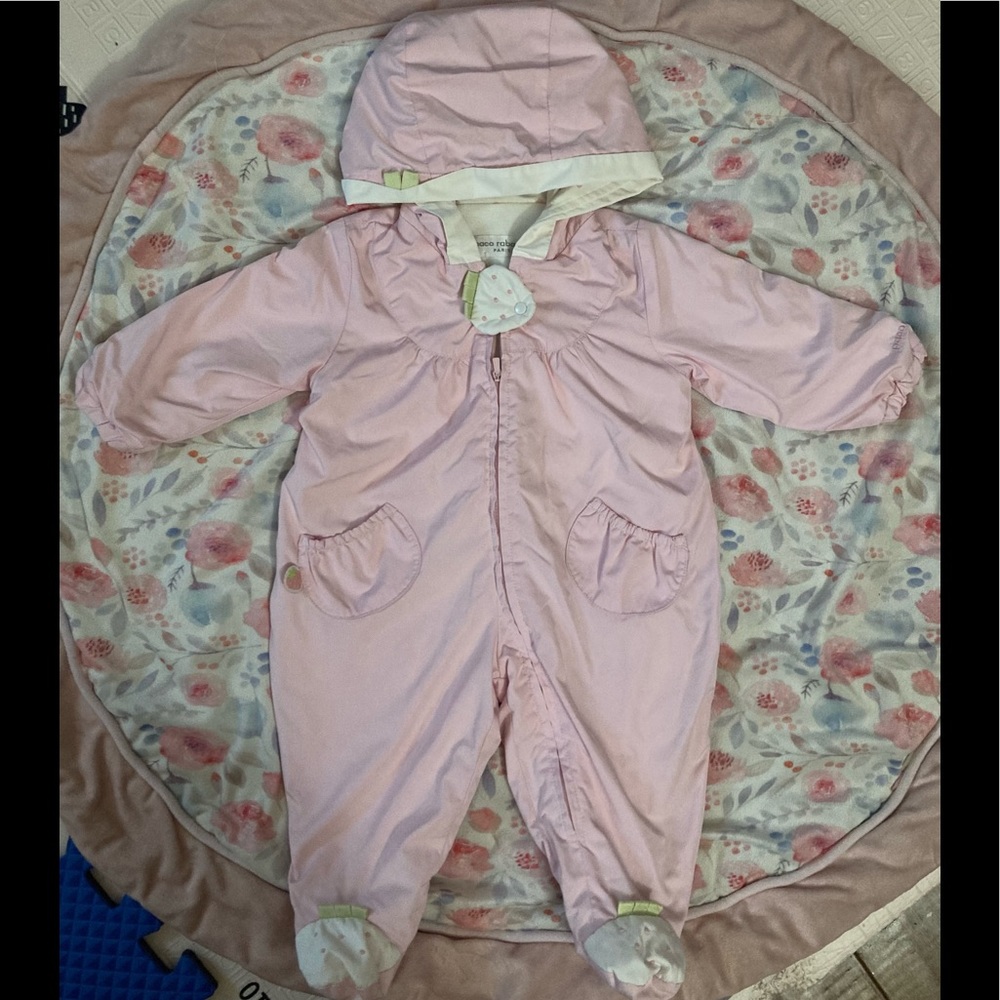 Baby girl waterproof snowsuit